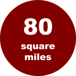 80 square miles